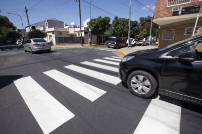 Seguridad vial: la Ciudad renovó más de 13 mil metros cuadrados de calles con asfalto sustentable