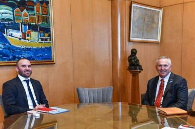 «Muy buena reunión» entre Martín Guzmán y el embajador de Estados Unidos, Marc Stanley