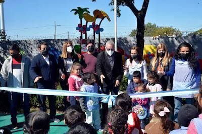 El Municipio de Tigre renovó el Jardín N° 923 de Don Torcuato con nuevos juegos para niños