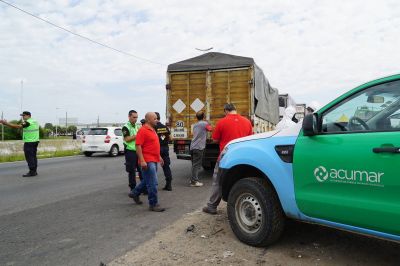 Acumar realiza operativos de control de carga vehicular en la Cuenca Matanza Riachuelo