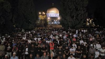 Ms de 55 mil fieles realizaron la oracin de Tarawih este martes en la mezquita Al-Aqsa