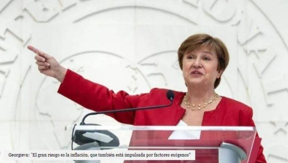FMI: Kristalina Georgieva advirti que el gran riesgo de Argentina es la inflacin