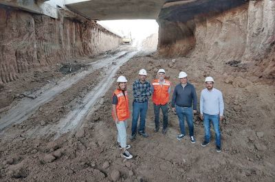 Brown: abrió el túnel del Paso Bajo Nivel de la avenida San Martín
