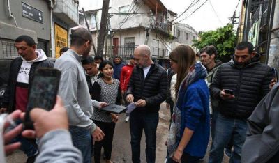 Larreta supervis� el avance de la numeraci�n de las casas del Barrio 20