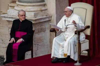 El Papa cuenta que vio un milagro por intercesi�n de la Virgen de Luj�n