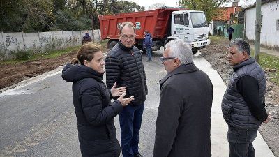 El Municipio de Tigre avanza con más obras de asfalto en Benavídez Sur