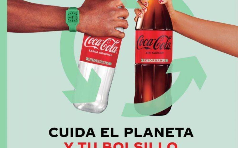 Nueva campaa de Coca para promover el uso de botellas retornables