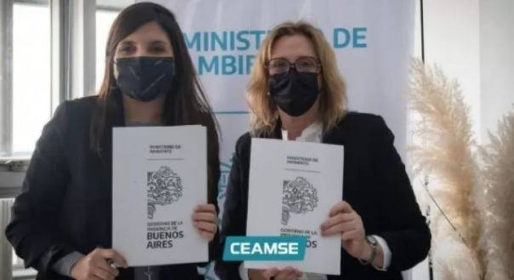 CEAMSE firm convenio con el Ministerio de Ambiente bonaerense