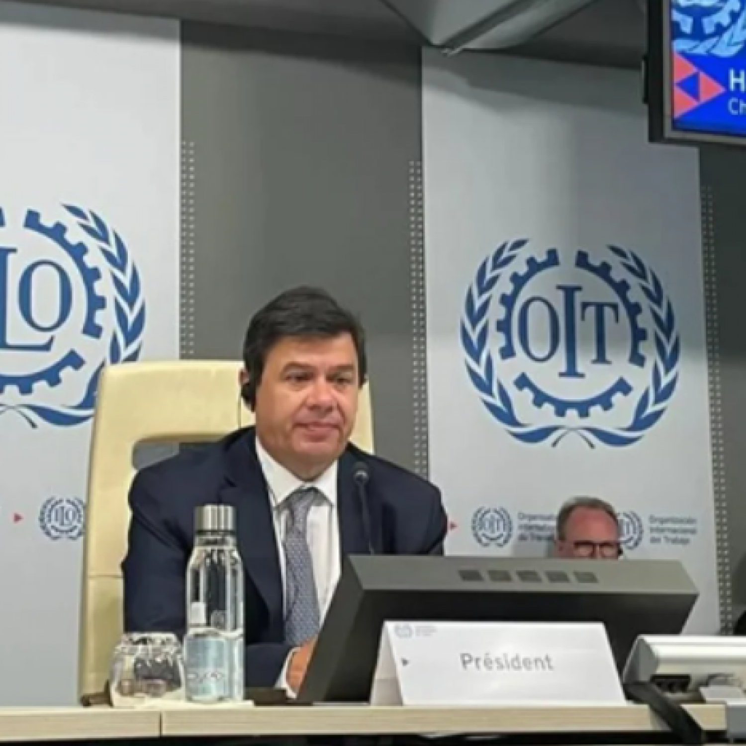 Moroni fue designado presidente de la 110ª Conferencia de la OIT y