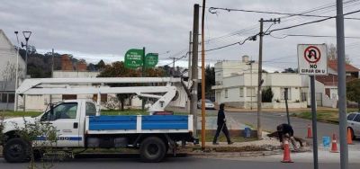 Tandil: Trabajan en la semaforizacón de la Avenida Alvear