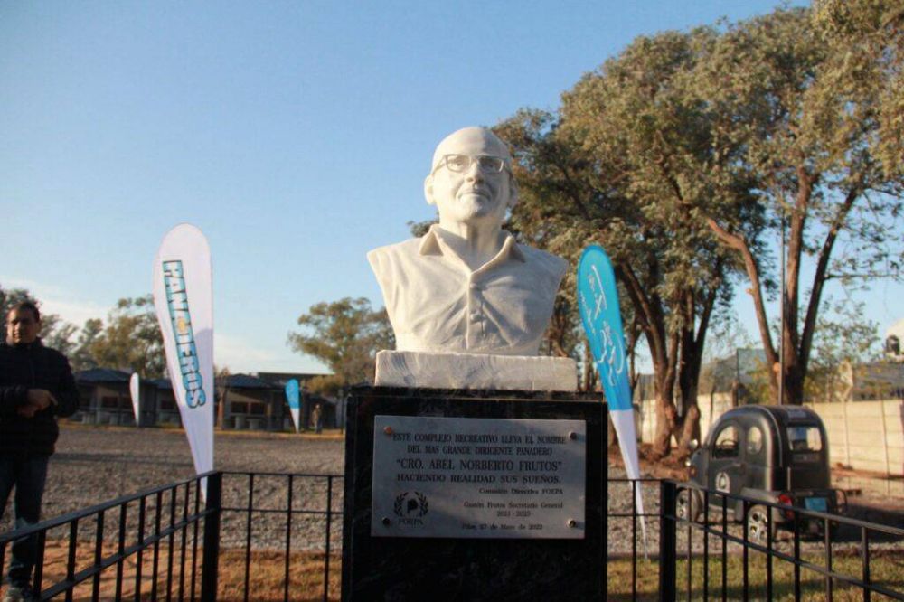 Panaderos inauguró su primer complejo en Provincia de Buenos Aires y lo bautizó en la memoria de Abel Frutos