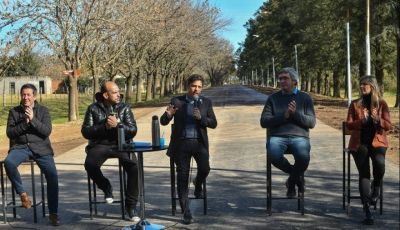 Kicillof inauguró nuevas obras de pavimentación en Baradero