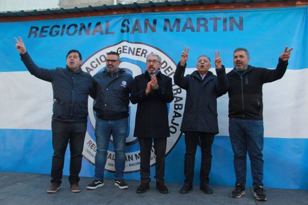 Video. Qued oficializada la mstica CGT San Martn con Camioneros, UOM y Alimentacin