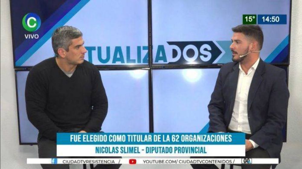 Nicolás Slimel, titular de las 62 Organizaciones Peronistas: “Vamos a volver a tener una CGT unida y funcionando”