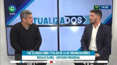 Nicolás Slimel, titular de las 62 Organizaciones Peronistas: “Vamos a volver a tener una CGT unida y funcionando”
