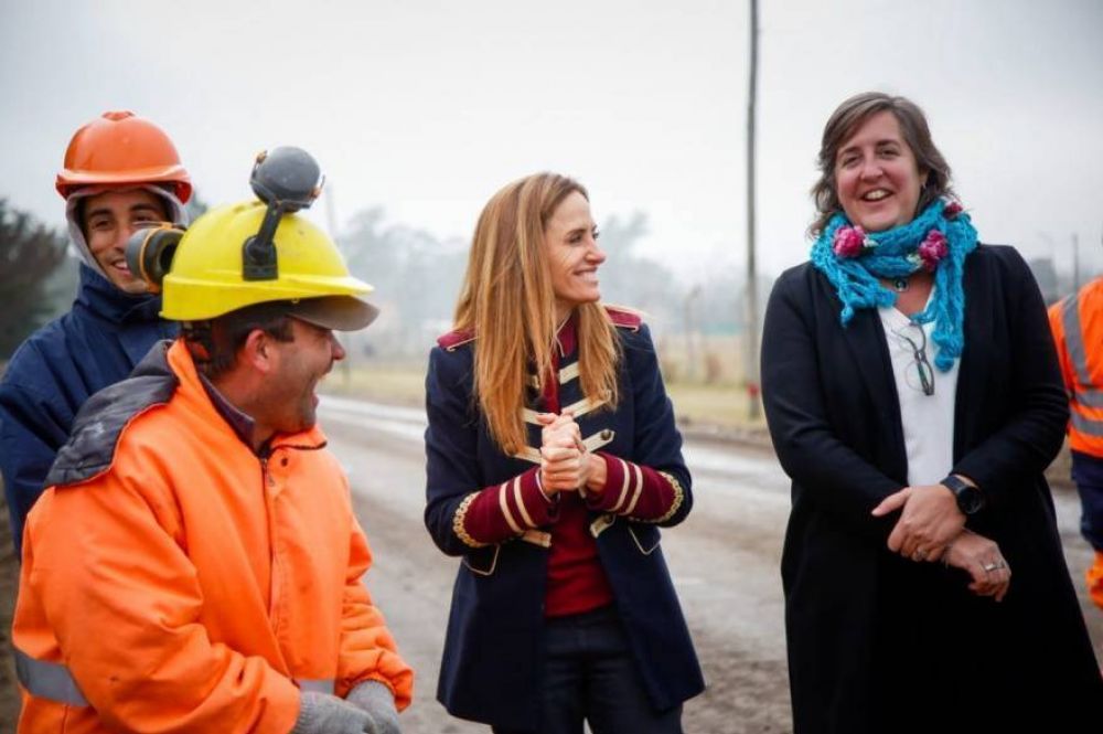Victoria Tolosa Paz recorri obras de infraestructura en La Plata