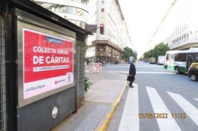 Las empresas de vía pública donaron sus espacios para la Colecta Anual de Cáritas
