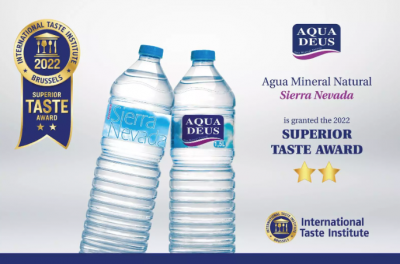 El agua mineral natural Aquadeus Sierra Nevada consigue dos estrellas en los 