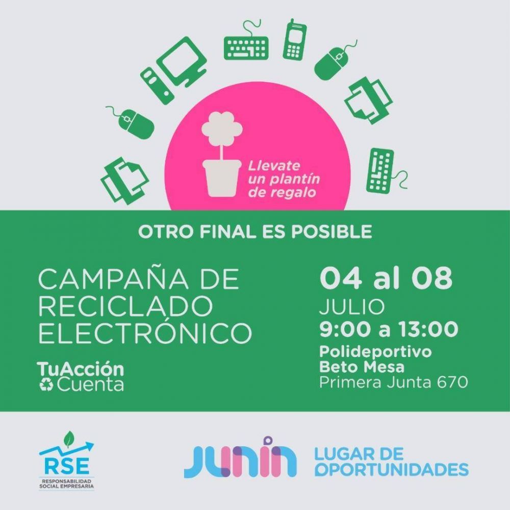 “Otro final es posible”: Campaña de reciclaje electrónico