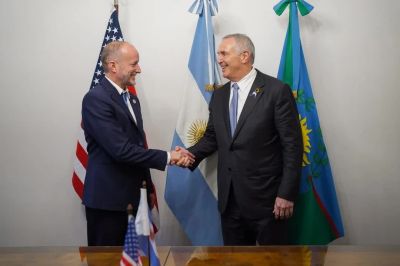 Insaurralde recibió al embajador estadounidense en La Plata