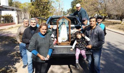 La imagen de la Virgen de Luján recorre los caminos santiagueños