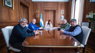 Cristina Fernández de Kirchner se reunió con sindicalistas