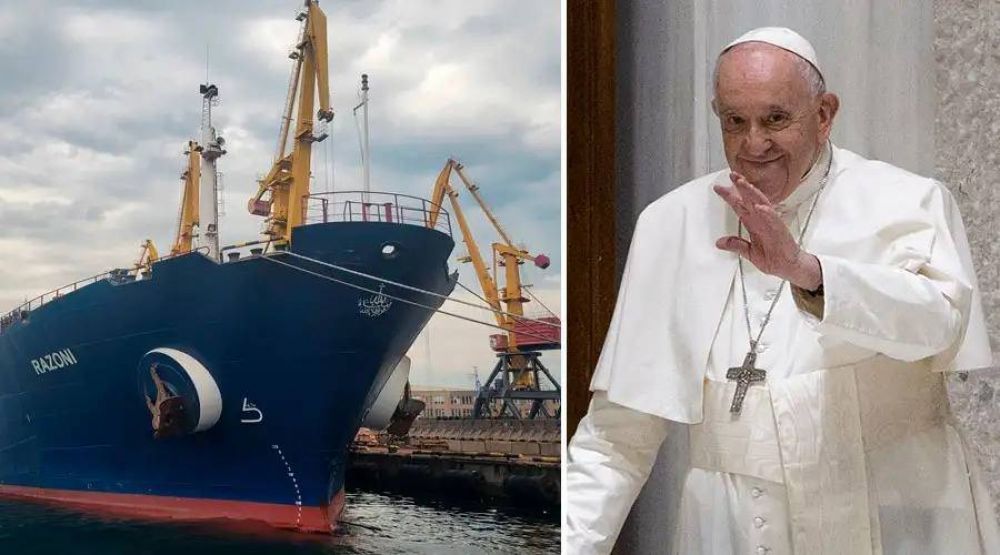 El Papa saluda salida de barcos con alimentos de Ucrania: “Es un signo de esperanza”