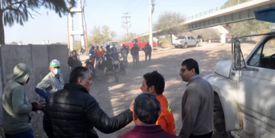 El intendente Nediani acompa�� el trabajo de la erradicaci�n de basurales en espacios p�blicos