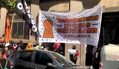 Sindicato de Trabajadoras de Casas Particulares moviliza por un aumento de emergencia que lleve el haber de la actividad a los 111 mil pesos