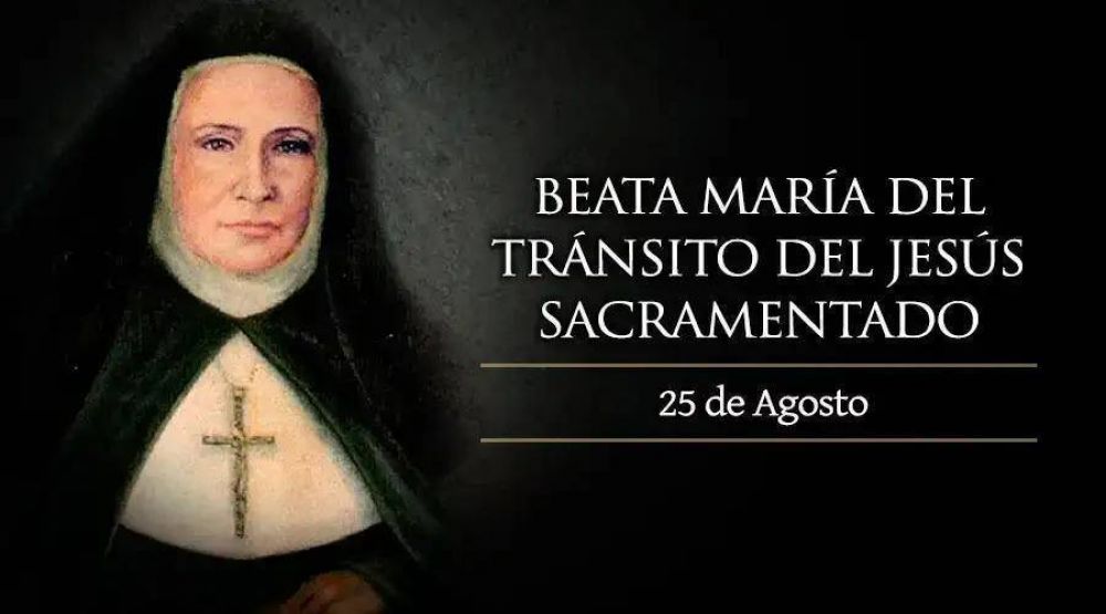 Hoy recordamos a la Beata María del Tránsito Cabanillas, religiosa argentina