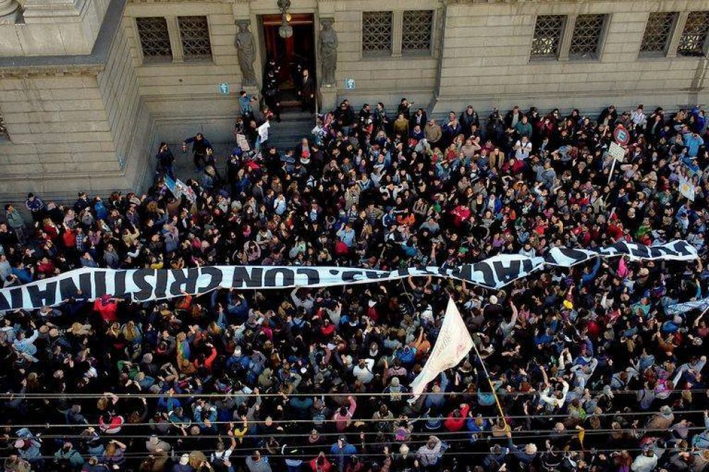 El FDT realizar marchas en plazas de todo el pas en respaldo a Cristina Kirchner