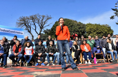 Respaldo a Cristina Kirchner en las calles de Mar del Plata