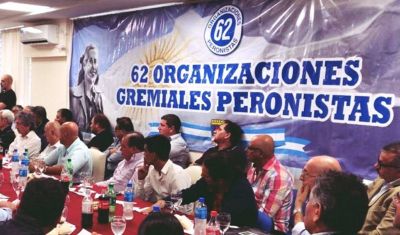 Reflotan las 62 Organizaciones Gremiales Peronistas ante la nebulosa política