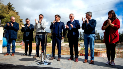 Kicillof en Patagones: inauguró las obras en la nueva planta de líquidos cloacales
