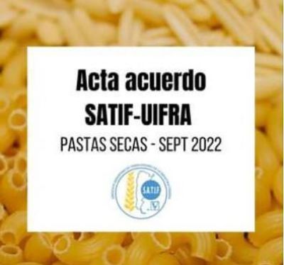 El SATIF acordó con empresarios actualizar salarios de la rama de Pastas Secas