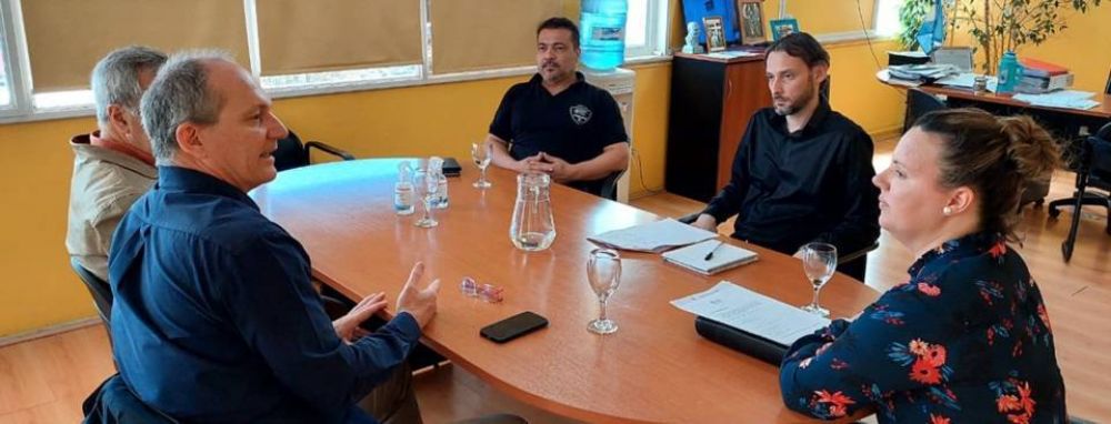 Trelew: Aguilar se reuni con representantes del Colegio de Corredores Inmobiliarios del Chubut