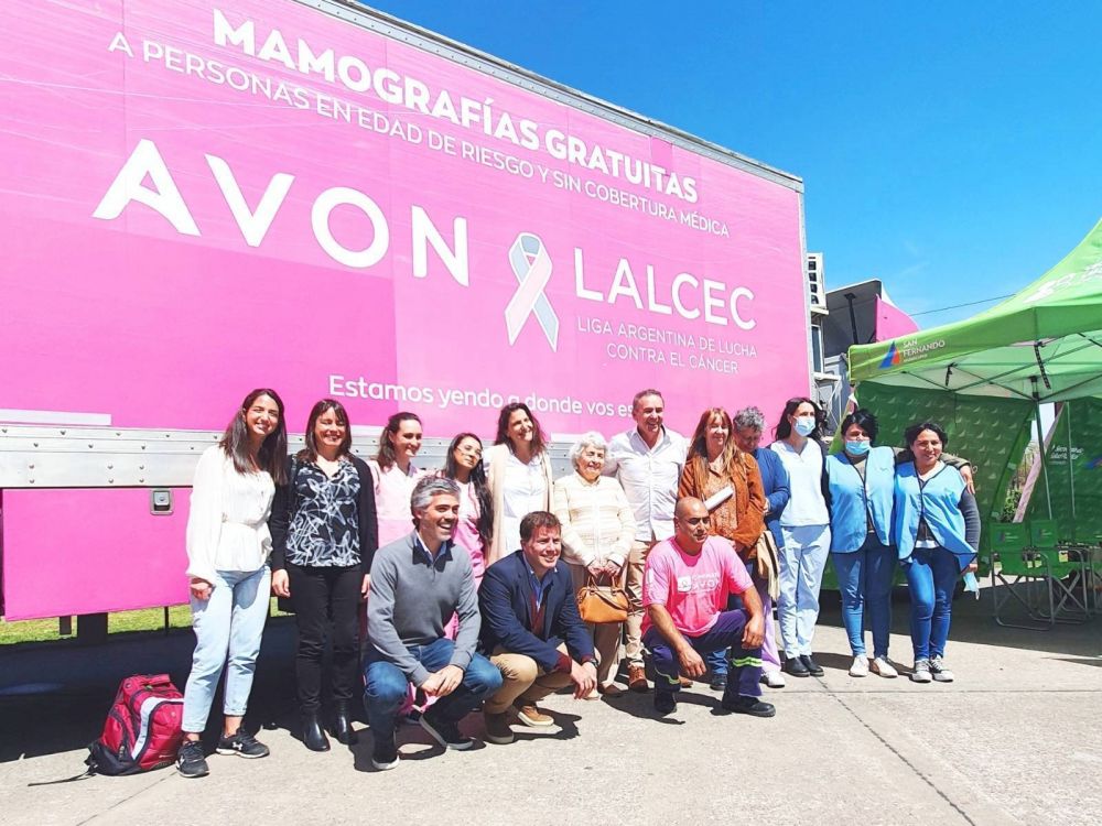El Municipio de San Fernando, Avon y LALCEC brindaron mamografas gratuitas junto a ms servicios de salud