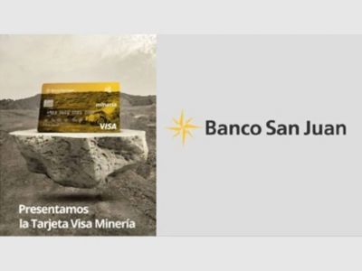 Banco San Juan lanz� su tarjeta Visa Miner�a en la Expo Minera 2022