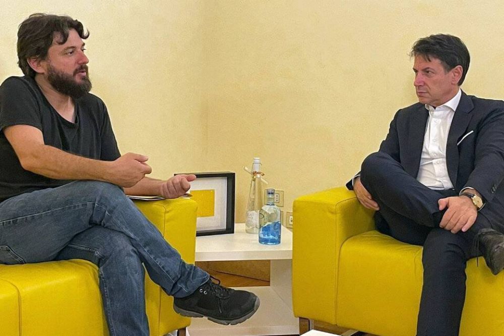 Juan Grabois se reuni con el expremier italiano Giuseppe Conte