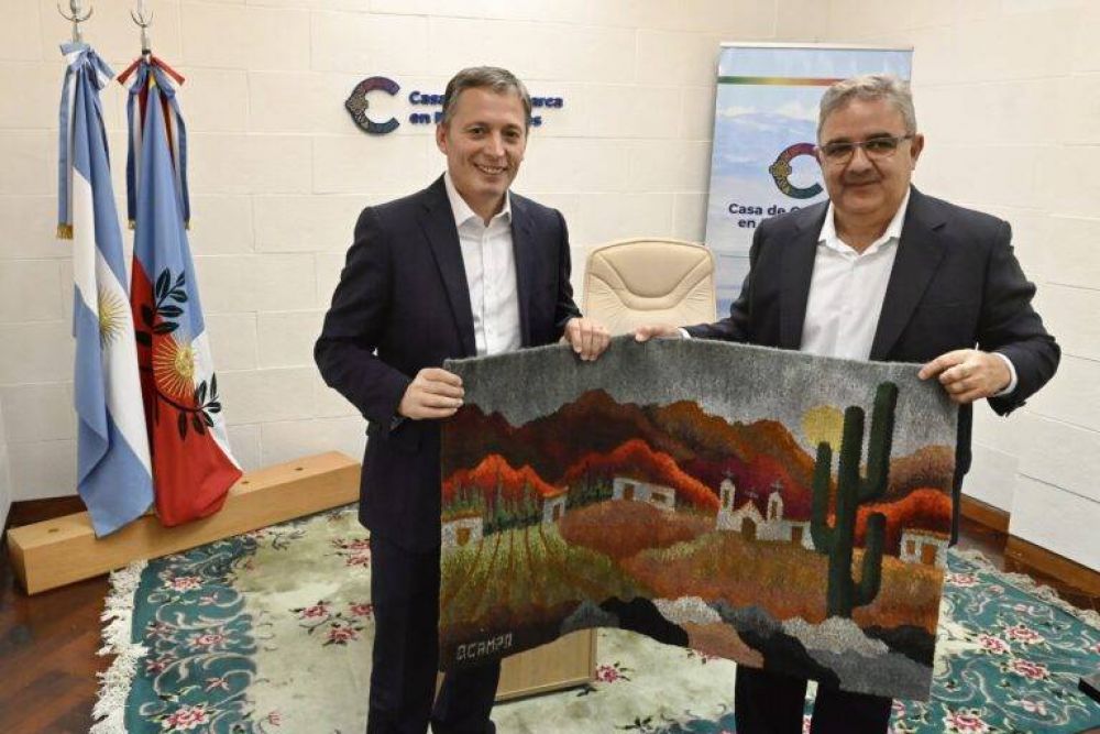 Fernando Gray y el gobernador de Catamarca, Ra�l Jalil, mantuvieron una reuni�n de trabajo