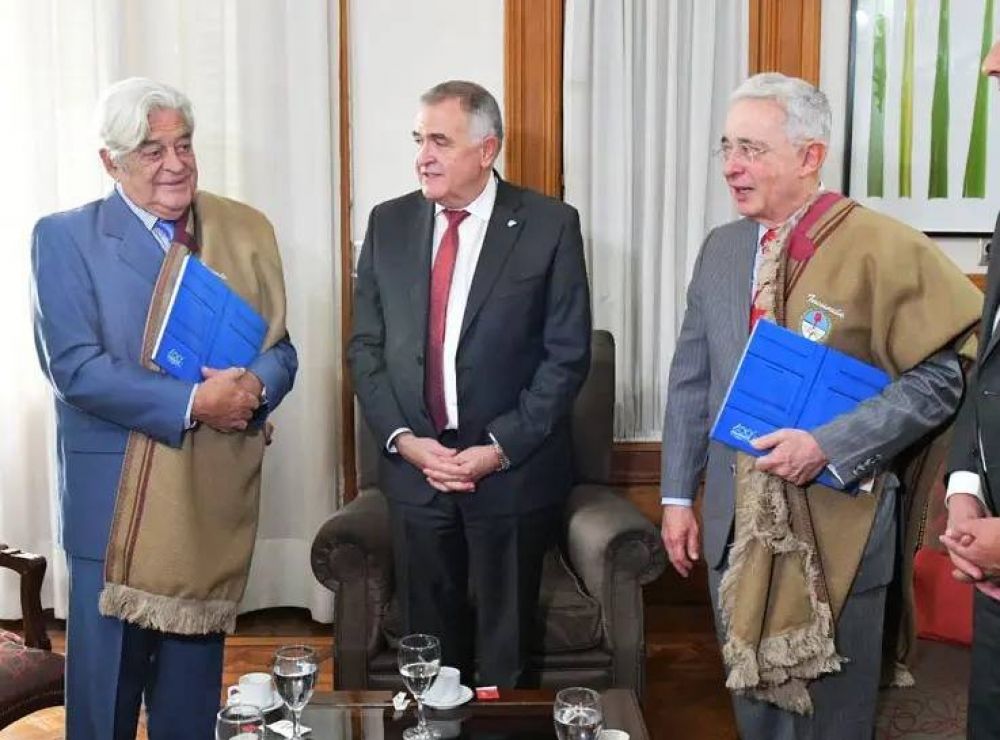 Jaldo se reuni con los ex presidentes Luis Alberto Lacalle y lvaro Uribe