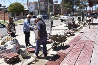 El Municipio de Tigre contin�a con su Plan de Veredas Comerciales en el barrio Almirante Brown