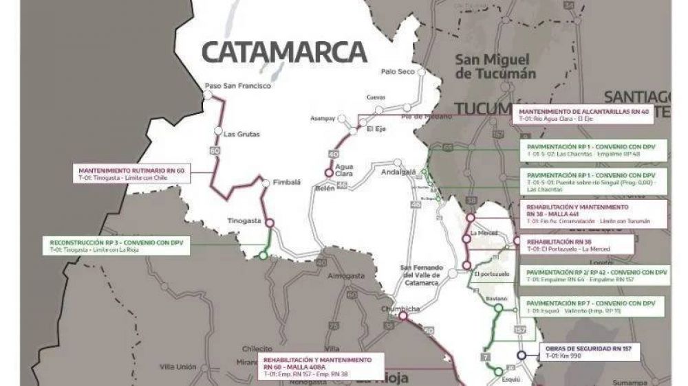 El Gobierno invierte ms de $17 mil millones en obras en Catamarca
