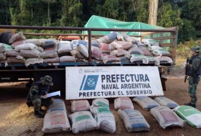 Misiones: prefectura secuestró casi siete toneladas de soja ilegal