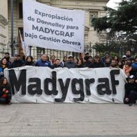 Trabajadores de una gráfica recuperada piden a la Legislatura Bonaerense ley de expropiación