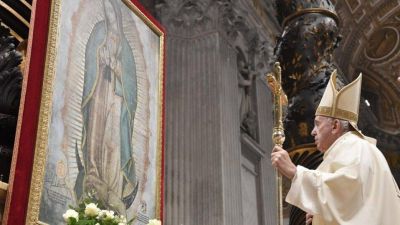Papa Francisco presidirá Eucaristía en honor a la Virgen de Guadalupe