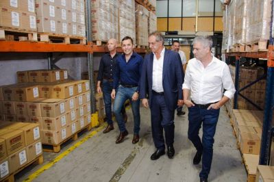 Zabaleta y Scioli recorrieron una PyME de Hurlingham