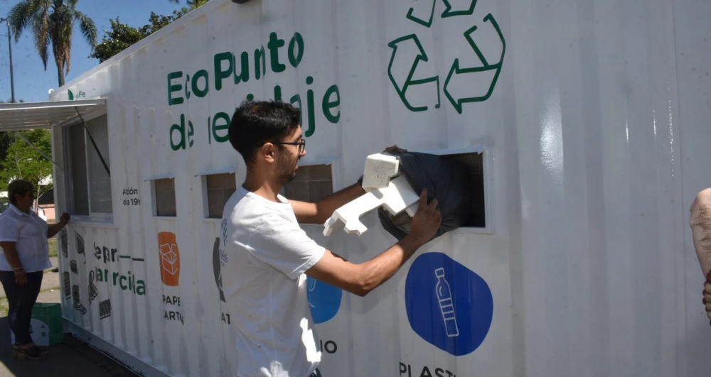 En 10 meses se reciclaron unos 250 mil kilos de residuos en los ecopuntos de Santa Fe
