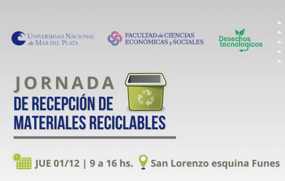Jornada de Recepcin de Materiales Reciclables en la UNMDP