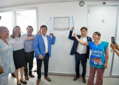 Kicillof y Espinoza inauguraron el Jardín de Infantes N°1029 en Virrey del Pino